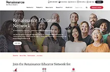 Screen shot of the Renaissance Educator Network page