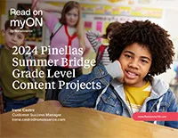 2024 Pinellas Summer Bridge Grade Level Content Projects